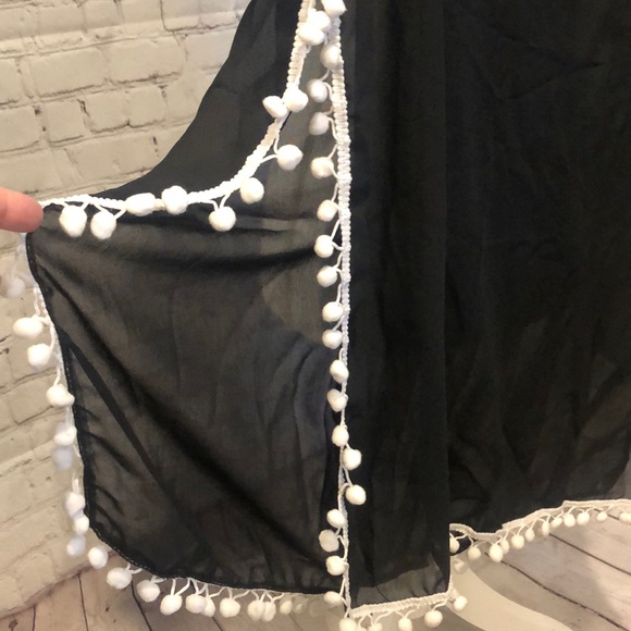 Women’s Sheer Black cover up Small Medium - Picture 3 of 5